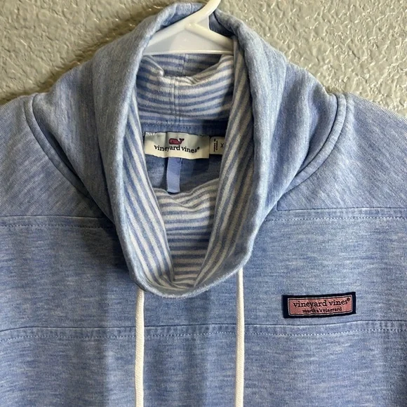 Vineyard Vines size XXS Blue funnel neck pullover - Picture 6 of 6